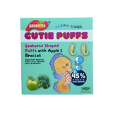 Little Baby Grains Cutie Puffs - Seahorse Shaped Puffs (Apple & Broccoli)