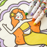 Flower Monaco Height Chart Roll-Up Painting