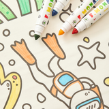 Flower Monaco Height Chart Roll-Up Painting