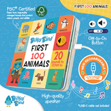Ditty Bird Musical Book - 100 Animals Sound Book | USB-C Rechargeable