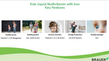 Brauer Kids Liquid Multivitamin  with Iron 200 ml