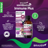 Brauer Sambucus Black Elderberry Immune Plus Kids 100 ml