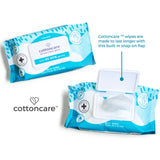 Cottoncare Antibacterial Disinfecting Biodegradable Wipes 100% Plant Based (3 Packs)