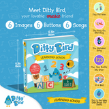 Ditty Bird Musical Book - Learning Songs | USB-C Rechargeable