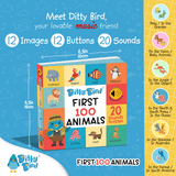 Ditty Bird Musical Book - 100 Animals Sound Book | USB-C Rechargeable