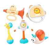 Kodomo Playhouse Cute Musical Rattle Toys 5pc set