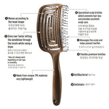 Yao Moving Square Hair Brush - Wood-like