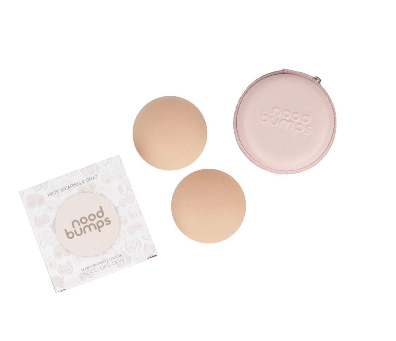 Nood Bumps Seamless Nipple Covers with Travel Case