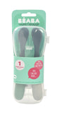 Beaba 1st Age Silicone Spoons Set Two-Toned Cased
