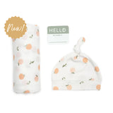 Lulujo Bamboo Bonnet & Swaddle Set