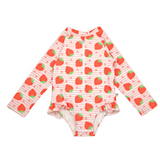 Zoocchini Rashguard Ruffled One Piece Swimsuit