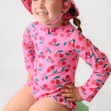 Zoocchini Rashguard Ruffled One Piece Swimsuit