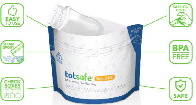 Totsafe Steam 'N Go Microwave Bags - Mighty Baby PH