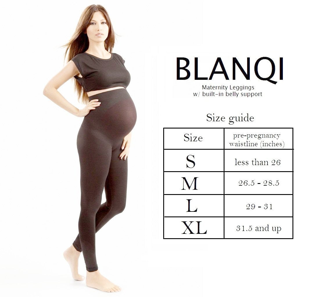 Blanqi Everyday Maternity Belly Support Leggings  Support leggings, Belly  support pregnancy, Belly support