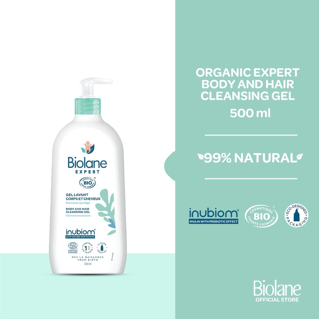 Biolane Expert Body and Hair Cleansing Gel Eco-Refill Organic 500ml