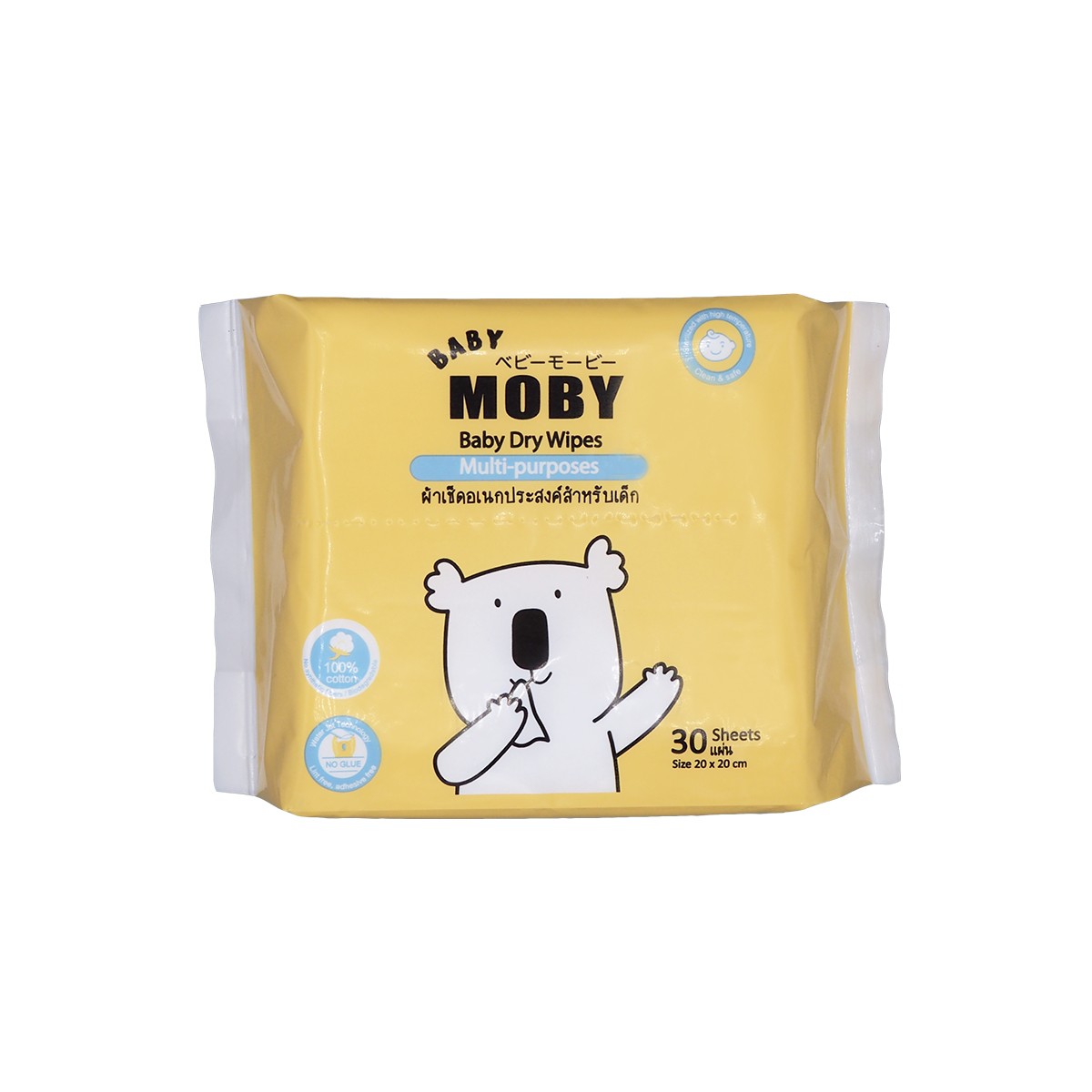 Baby Moby Dry Wipes 30s - Mighty Baby PH