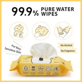 Baby Moby 99.9% Pure Water Wipes - Mighty Baby PH