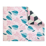 Play with Pieces - Pink Leaf/Geo Playmat - Mighty Baby PH