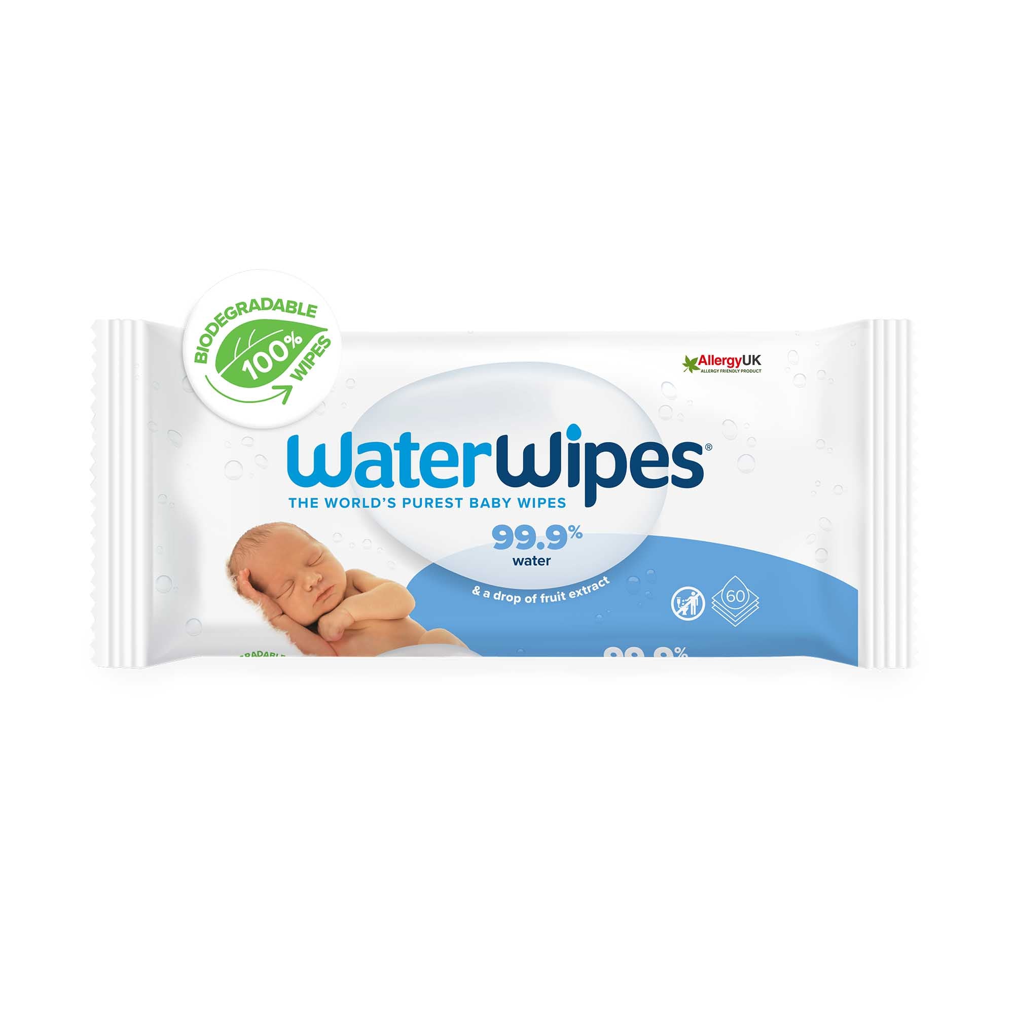 WaterWipes Biodegradable 60pk
