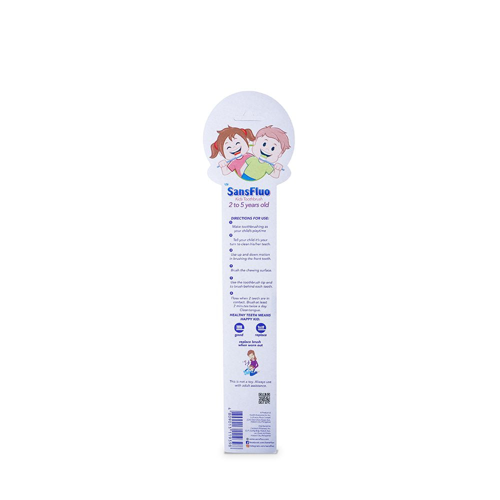 SansFluo Kids Toothbrush Step 2 (2 to 5 years old)