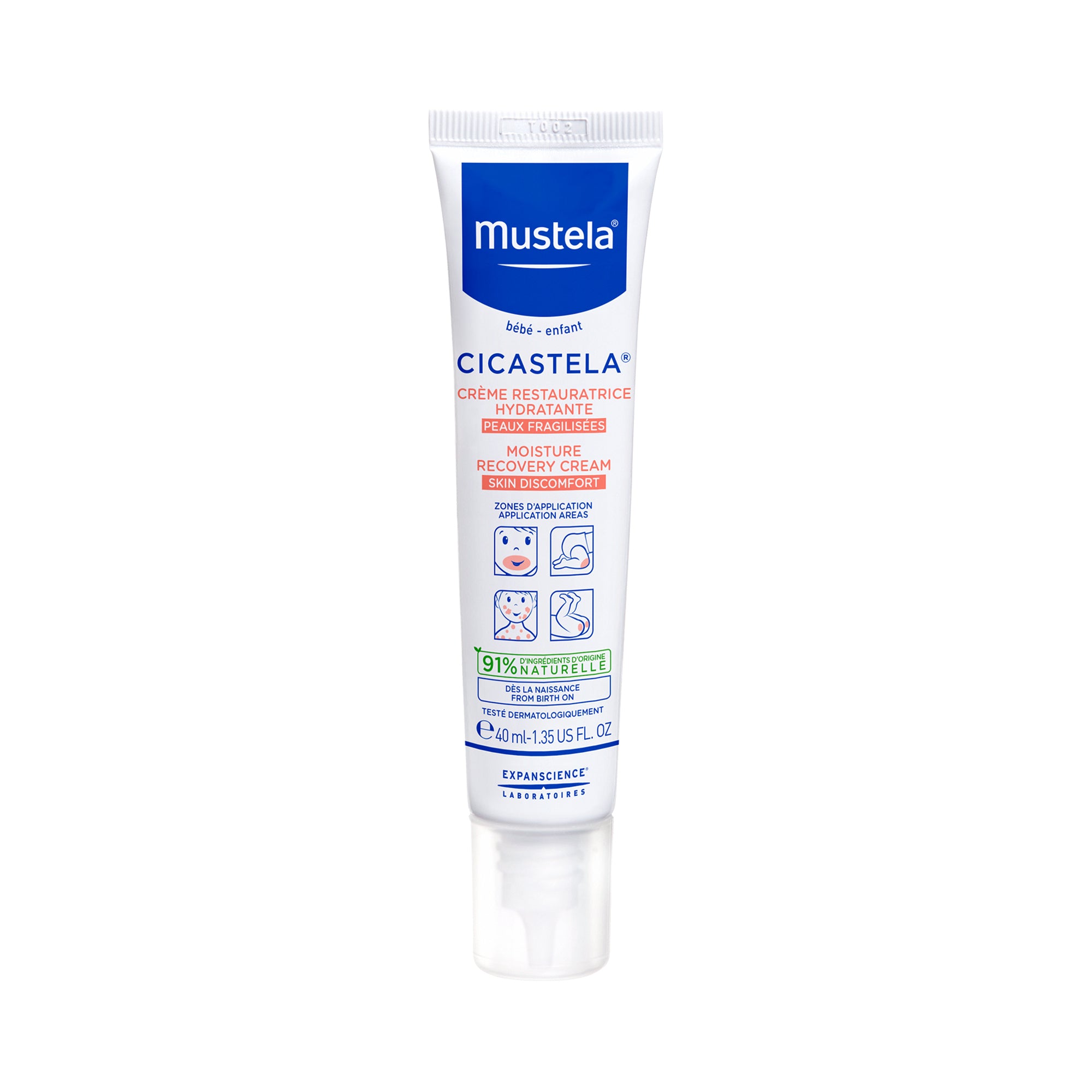 Mustela Cicastela Moisture Recovery Cream 40ml (Irritated Areas)