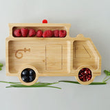 Bubbaboo Bamboo Fire Truck Suction Plate