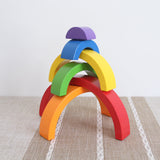 Wooden Rainbow Blocks