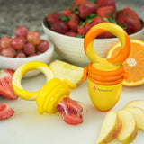 Naturebond Baby Fruit & Food Feeder - Sunshine Orange & Lemonade Yellow