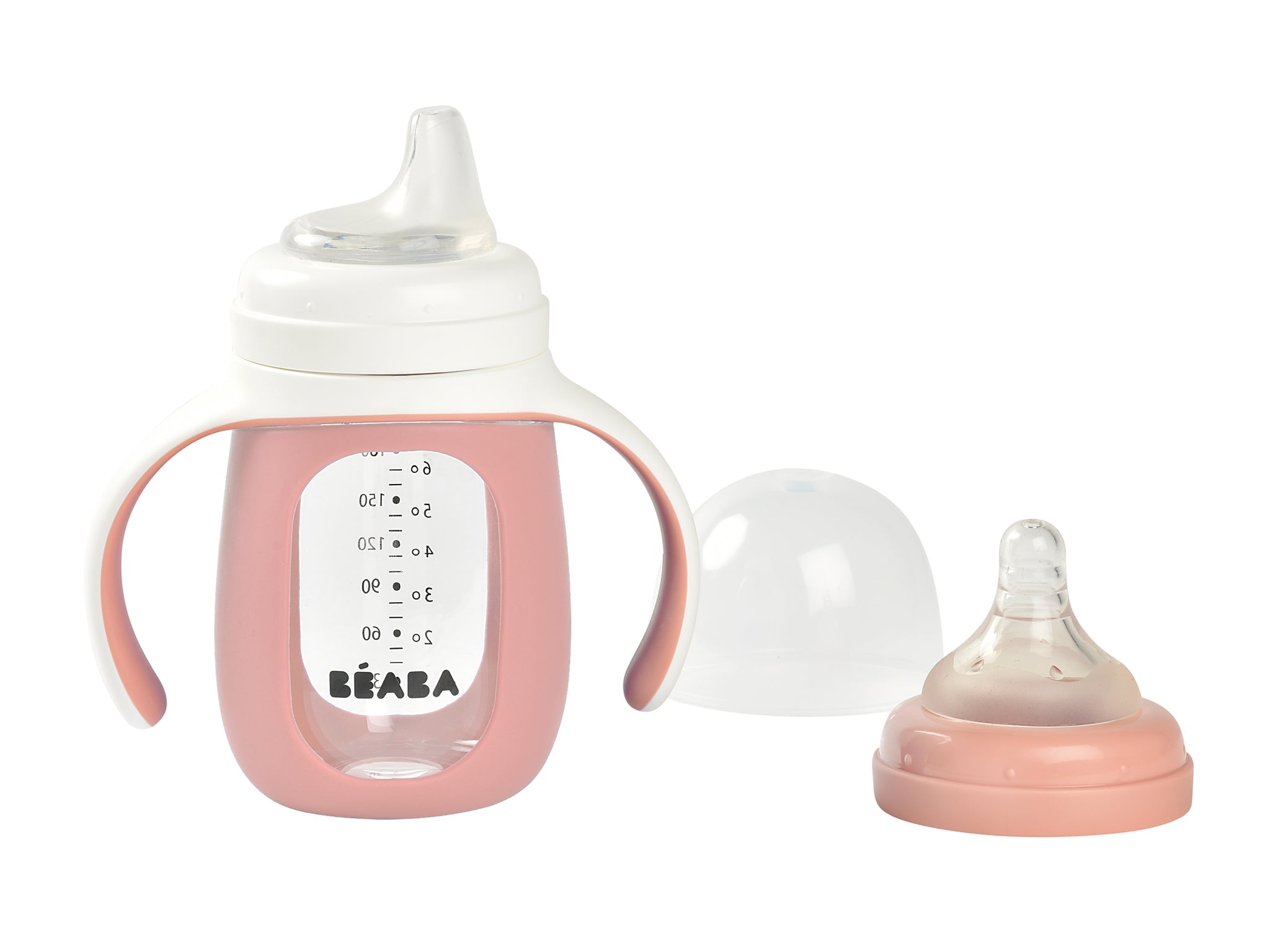 Beaba Glass Bottle with Silicone Protective Sleeve