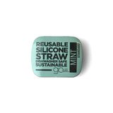 GoSili Reusable Standard Silicone Straw with Travel Tin Case