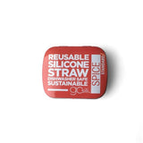 GoSili Reusable Standard Silicone Straw with Travel Tin Case