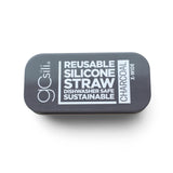 GoSili Reusable X-Wide Silicone Straw with Travel Tin Case