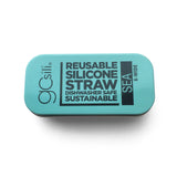GoSili Reusable X-Wide Silicone Straw with Travel Tin Case