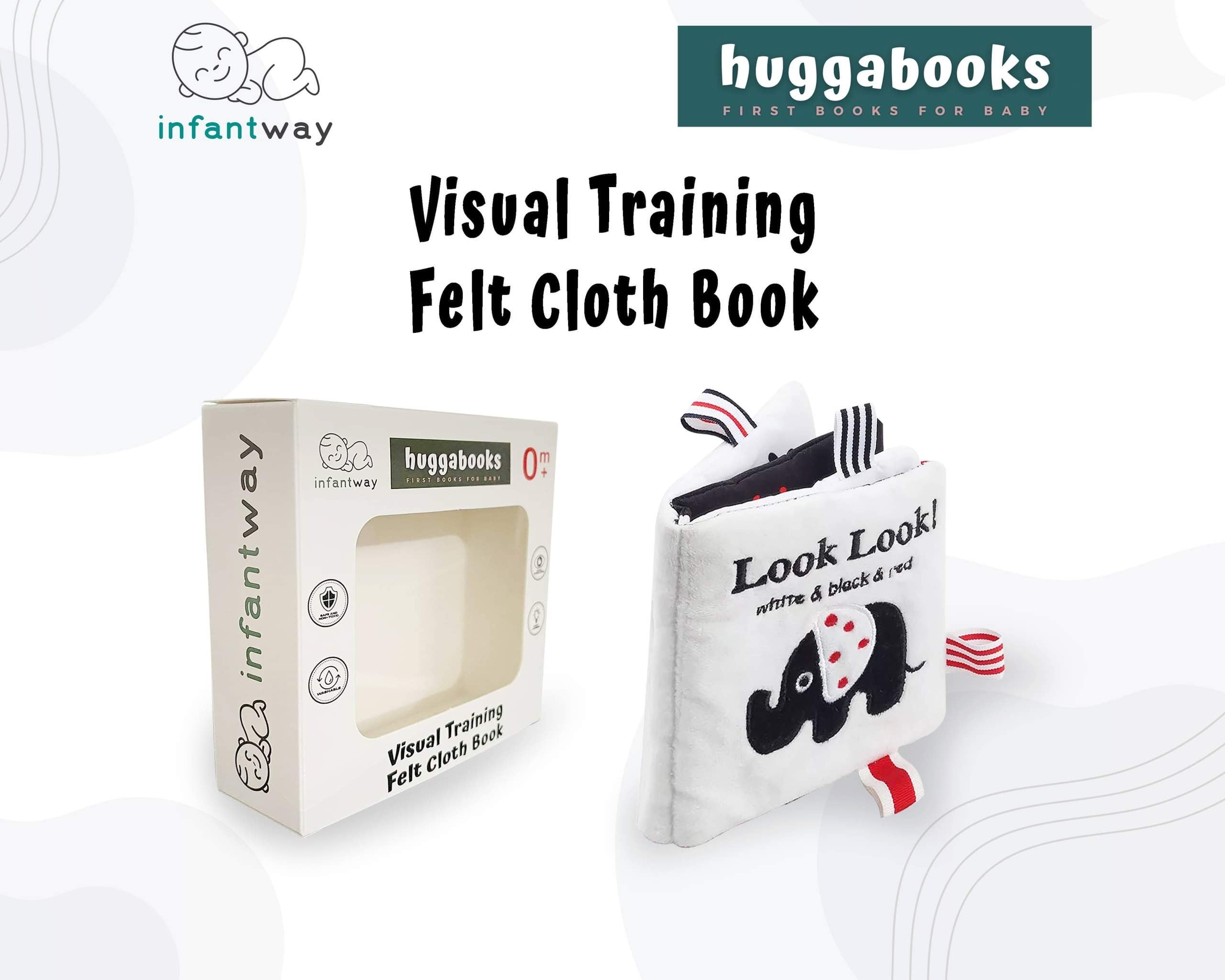Infantway Huggabooks Visual Training Felt Cloth Book
