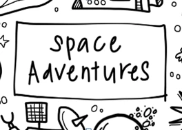 DrawnBy Washable Silicone Coloring Mat - Space Adventures