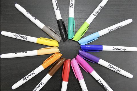 DrawnBy Marker Set (14 Colors)