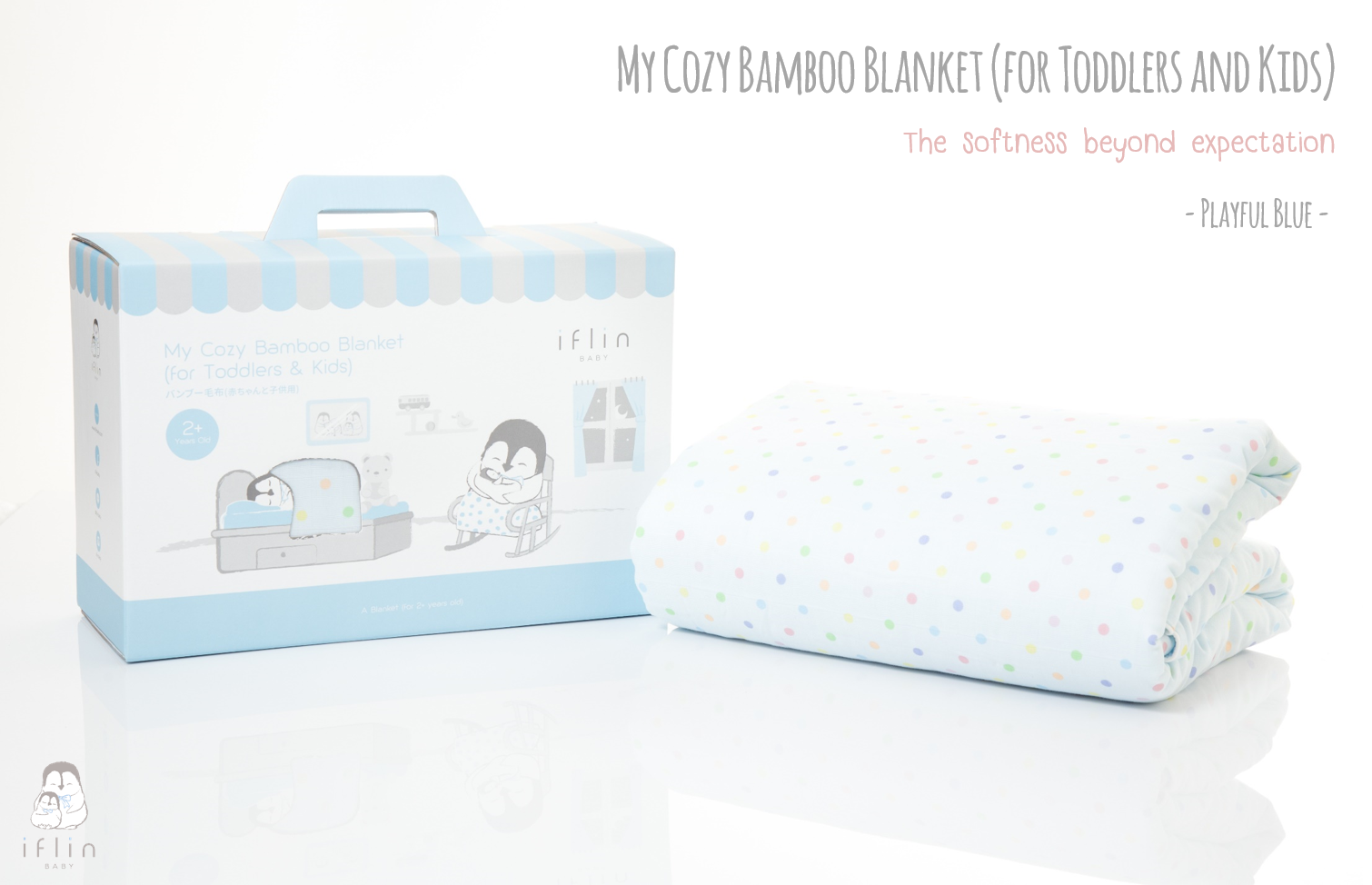 Iflin My Cozy Bamboo Blanket for Toddler