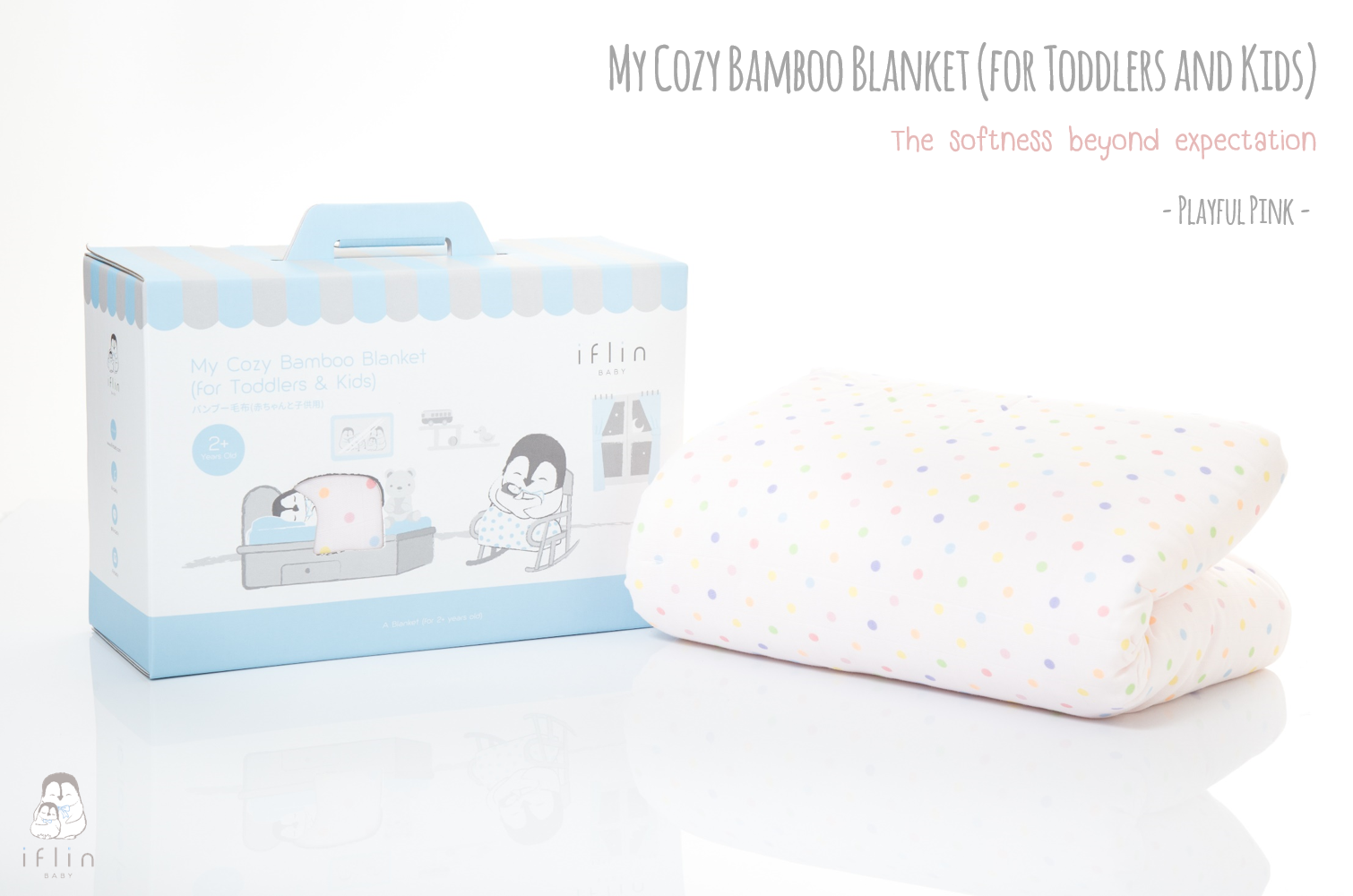 Iflin My Cozy Bamboo Blanket for Toddler