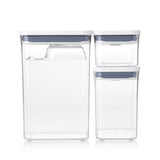 OXO Good Grips POP Container, Three-Piece Rectangle Set With Scoop