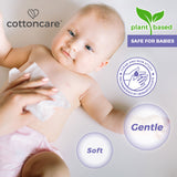 Cottoncare Baby Powder Biodegradable Water Wipes 80 pcs