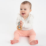 Booginhead Beaded Silicone & Wood Teether Rings