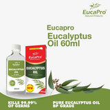 Eucapro Eucalyptus Oil 60ml with Inhaler