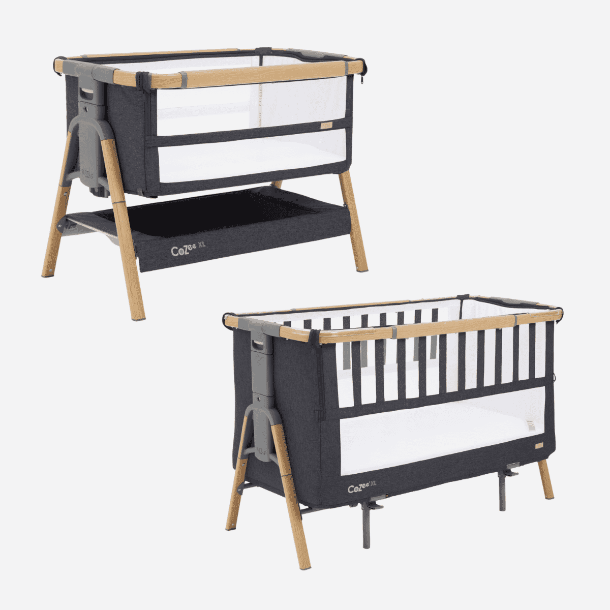 Tutti Bambini CoZee XL Bedside Crib and Cot Mighty Baby PH