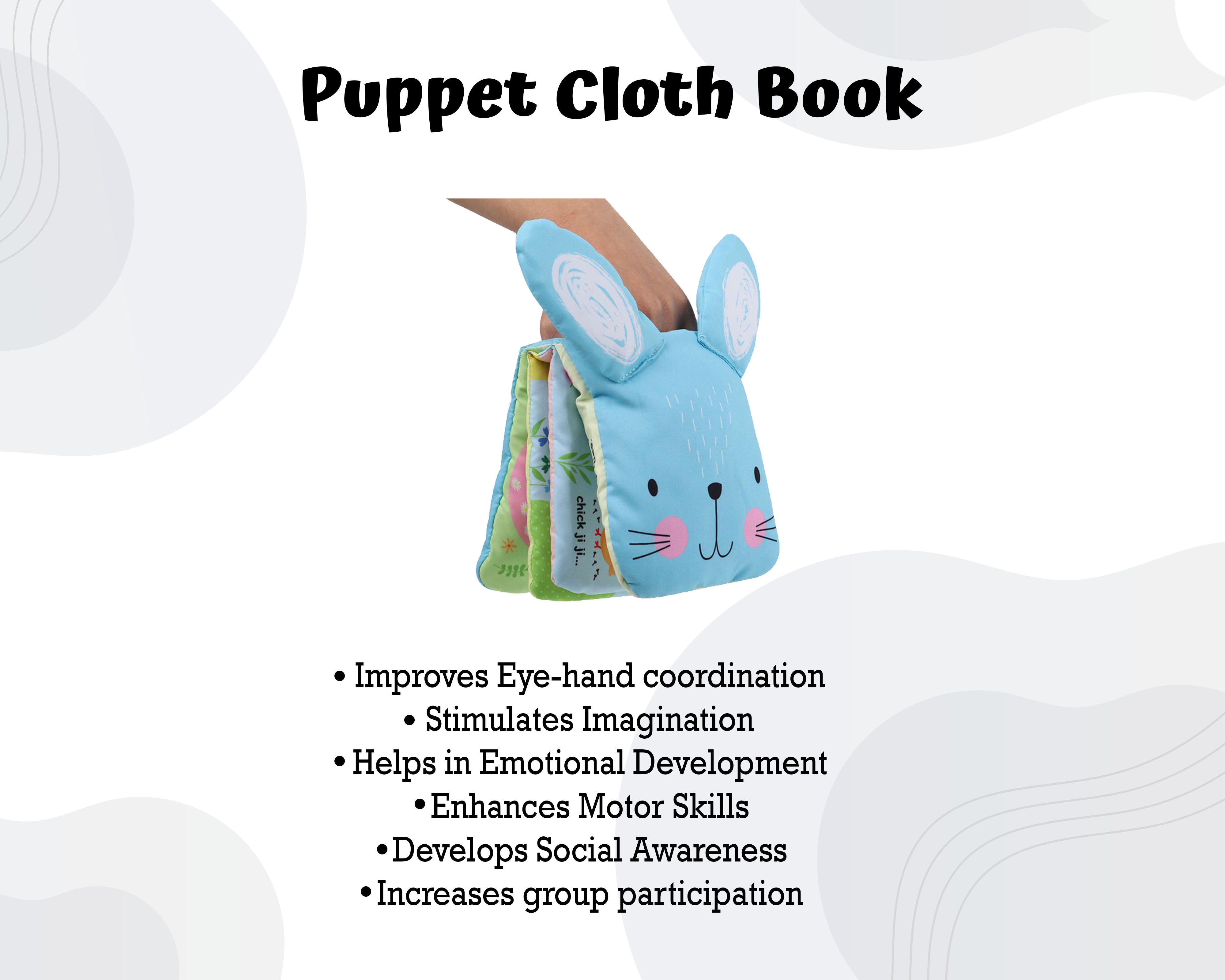 Infantway Huggabooks Bunny Puppet Cloth Book