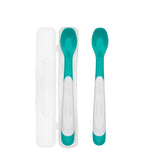 OXO Tot On-The-Go Plastic Feeding Spoon With Case (2 Pack)
