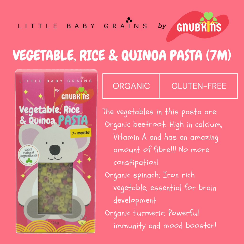 Little Baby Grains Vegetable, Rice, & Quinoa Pasta– Mighty Baby PH