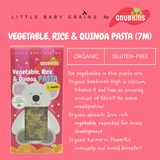 Little Baby Grains Vegetable, Rice, & Quinoa Pasta